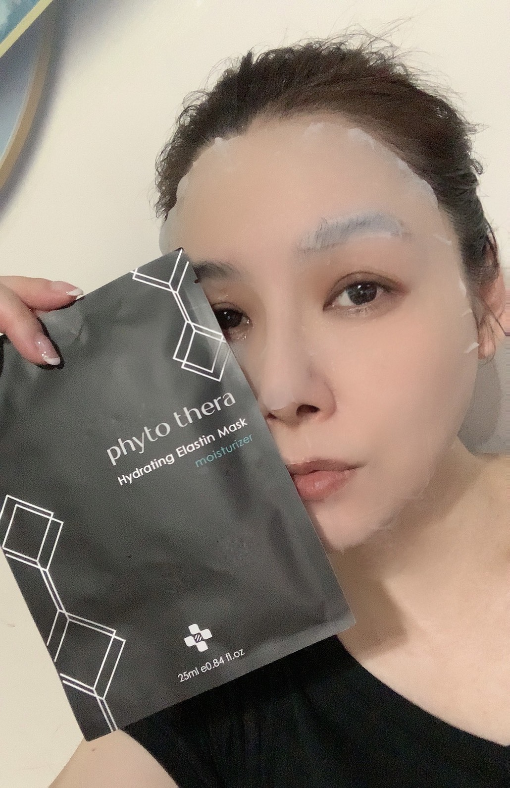 陳柏渝每天必定敷面膜兩次,讓皮膚維持保濕度。(弗朵他提供)