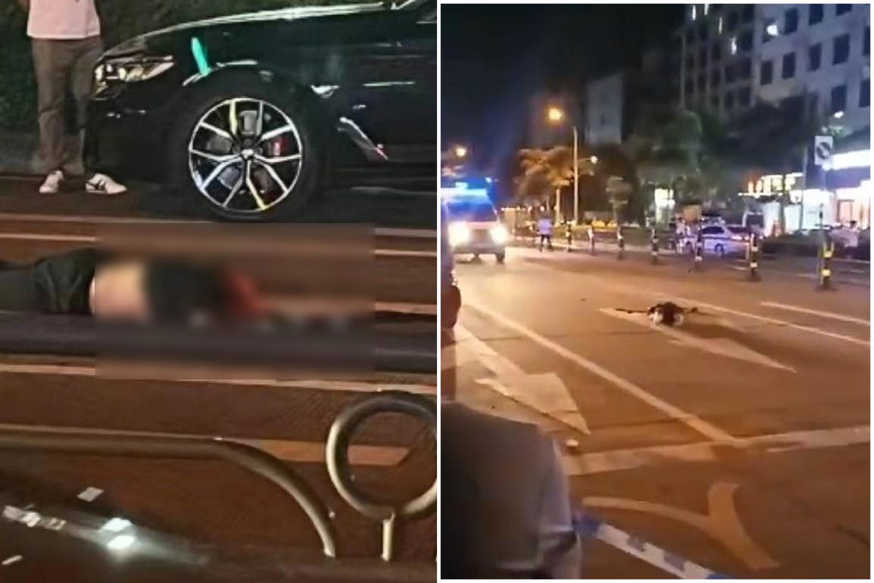 飆車騎士最後慘死路上，身首異處。（翻自《黑料不打烊》）