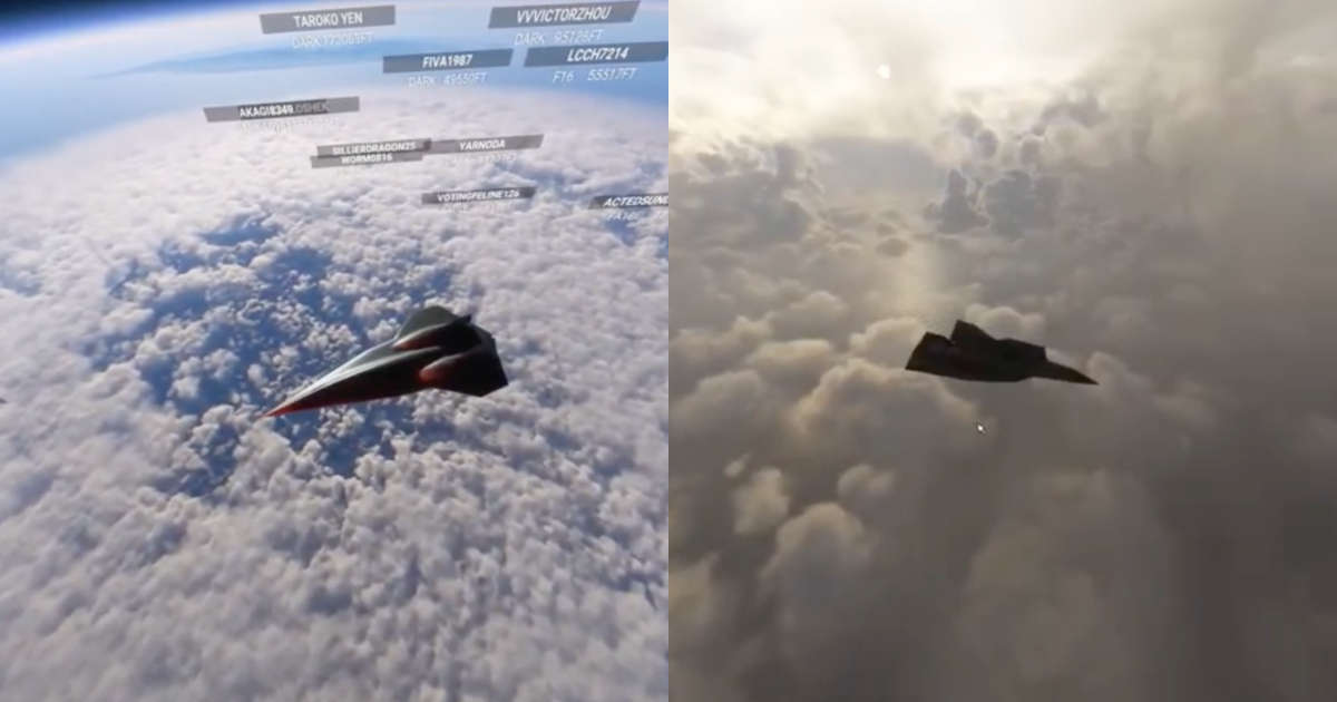 配音員星期天駕駛暗星號飛到梅花上空,再進入颱風眼。(翻攝自星期天YouTube)