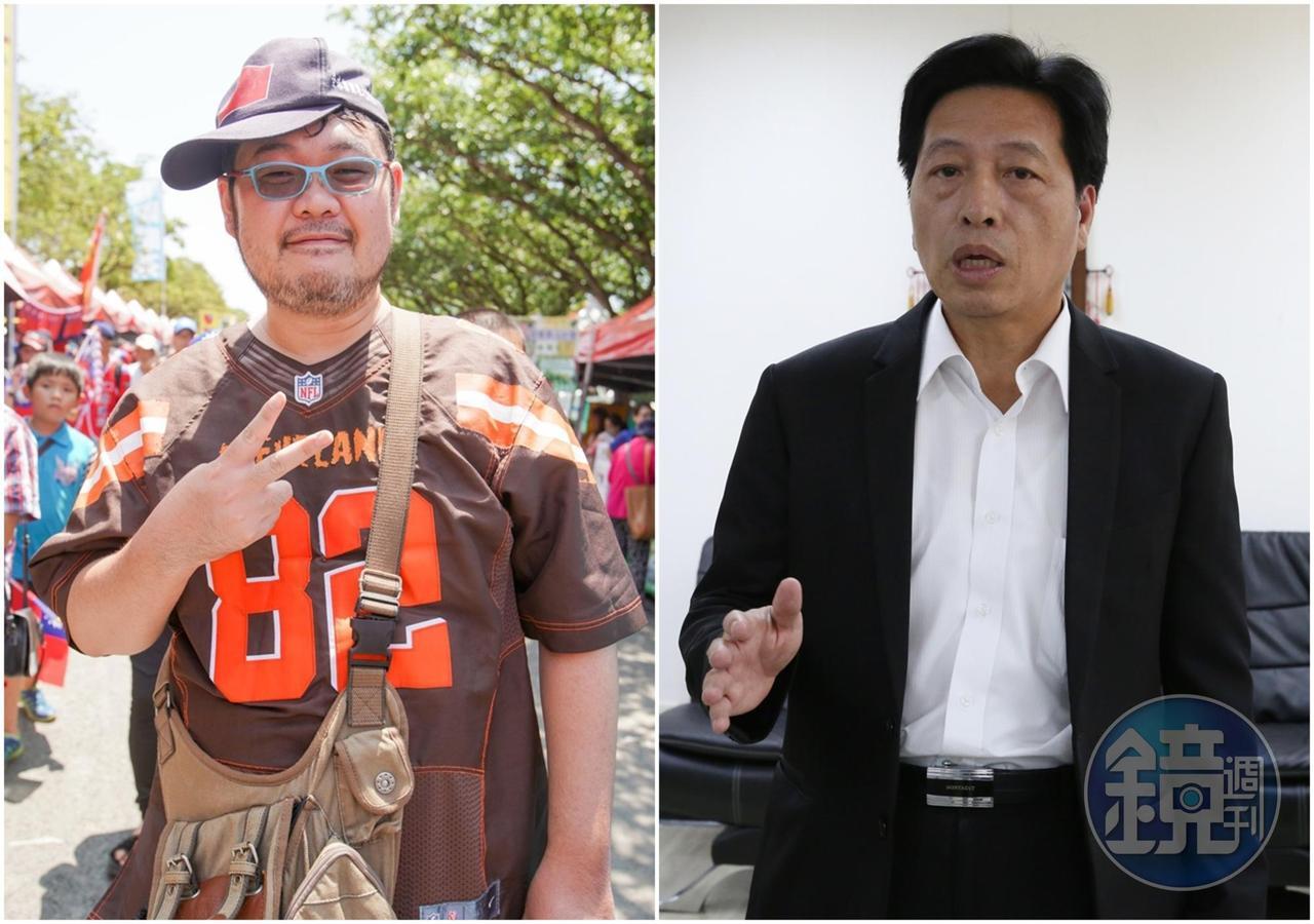 四叉貓(左)今po出「道歉啟事」,指他誤會鄭寶清(右)買網軍,並加碼爆料「全部都是鄭寶清老婆負責弄的,好一個賢內助阿!」(翻攝自四叉貓臉書/本刊資料照)