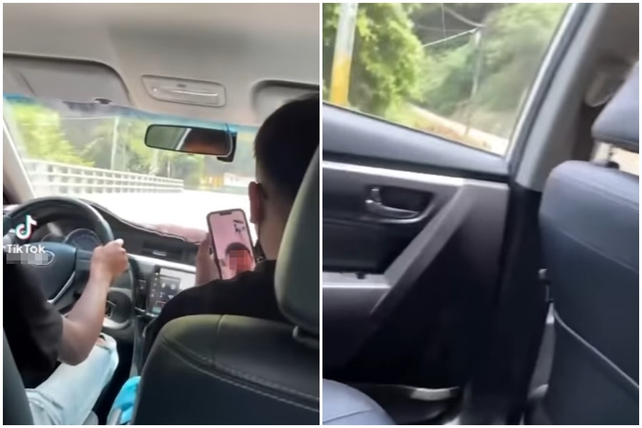 短短9秒飆車片，結局讓網友們直呼「好療癒」。（翻攝自爆廢公社）