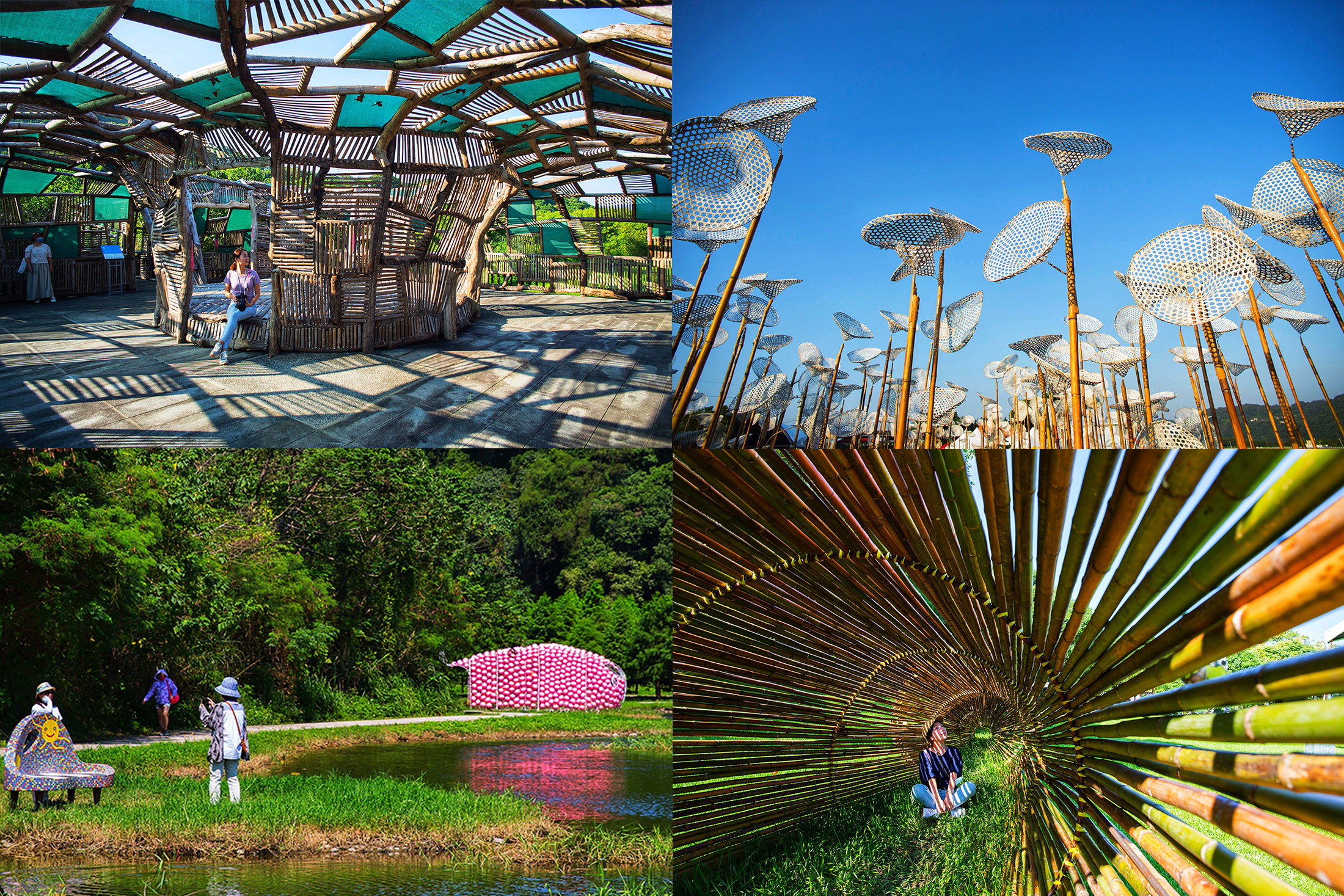 「2022桃園地景藝術節」今年選在桃園早期發展重鎮大溪區舉辦，30件藝術作品把大漢溪兩岸變身成一場全民同樂的藝術嘉年華。