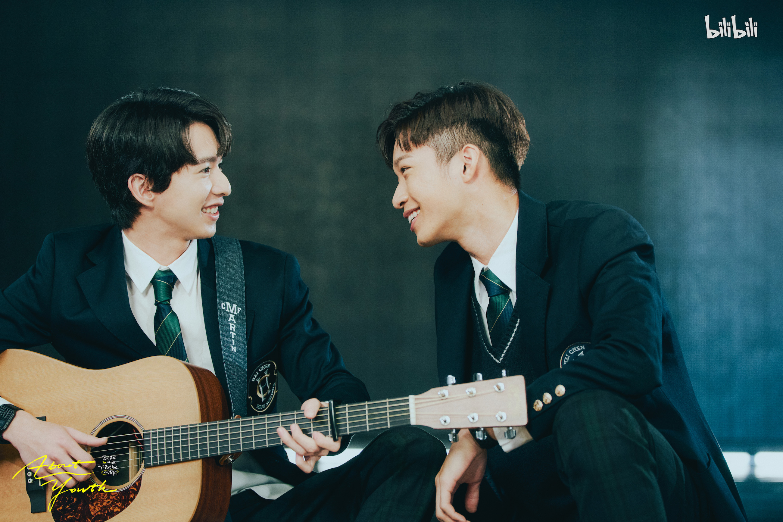 李振浩（右）因家庭關係緊張遷怒沈駿（左），鼓起勇氣道歉，兩人約好將來若在吵架一定要和好。（bilibili、大慕可可提供）