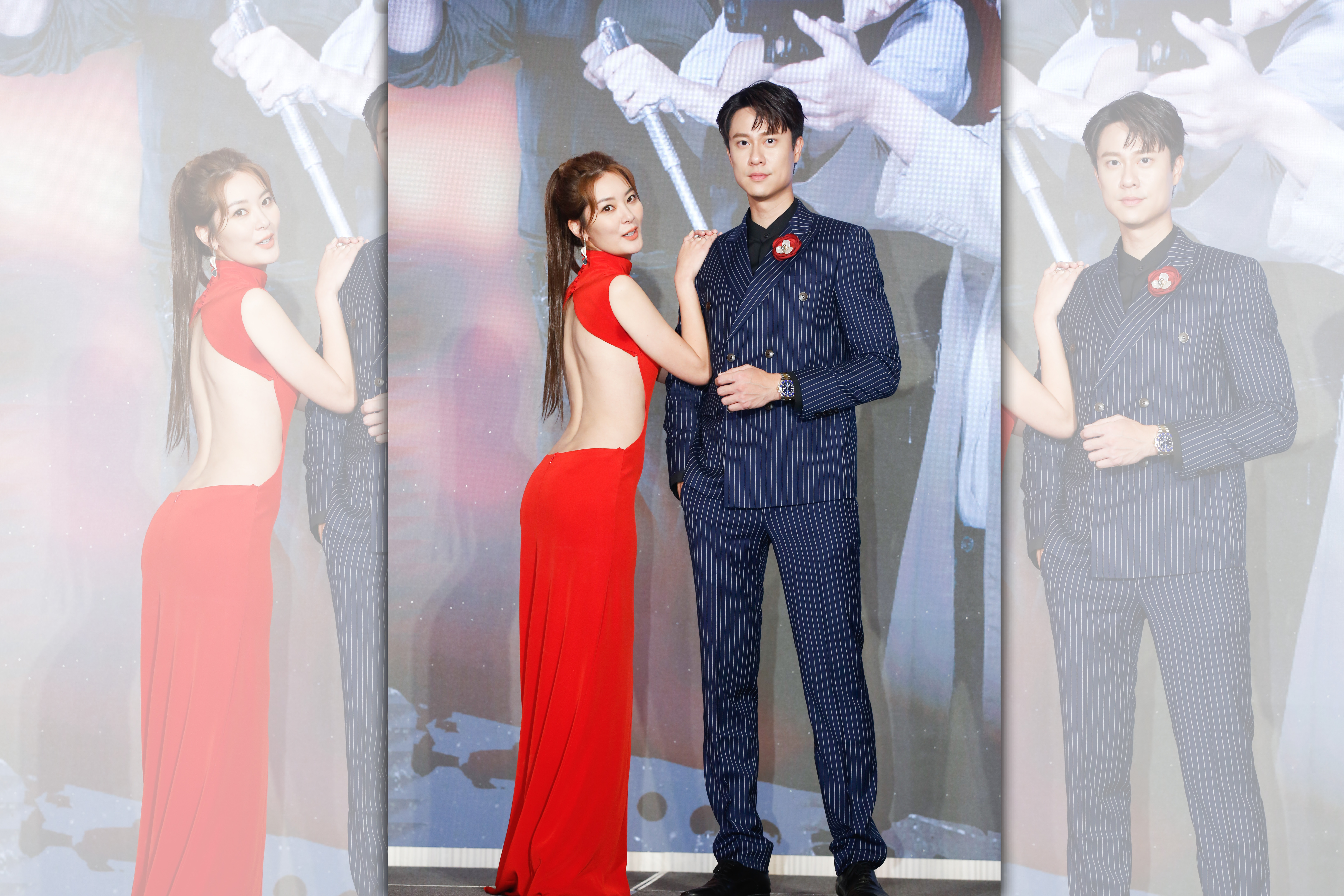 楊雅筑露美背，和劉書宏在新劇搭檔。