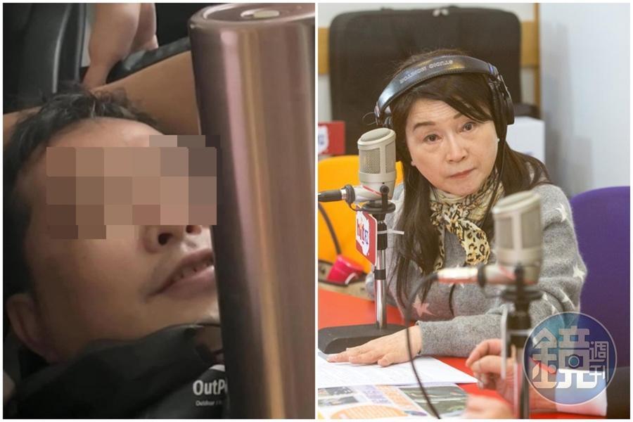 周玉蔻表示旗下媒體《放言》遭人攻擊，並在臉書公布該男長相，沒想到就是今天在寶島聯播網辦公室外放置炸彈的田男。（左圖翻攝自周玉蔻臉書，右圖本刊資料照）