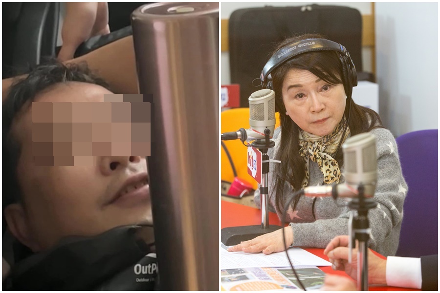 周玉蔻表示旗下媒體《放言》遭人攻擊，並在臉書公布該男長相，沒想到就是今天在寶島聯播網辦公室外放置炸彈的田男。（左圖翻攝自周玉蔻臉書，右圖本刊資料照）