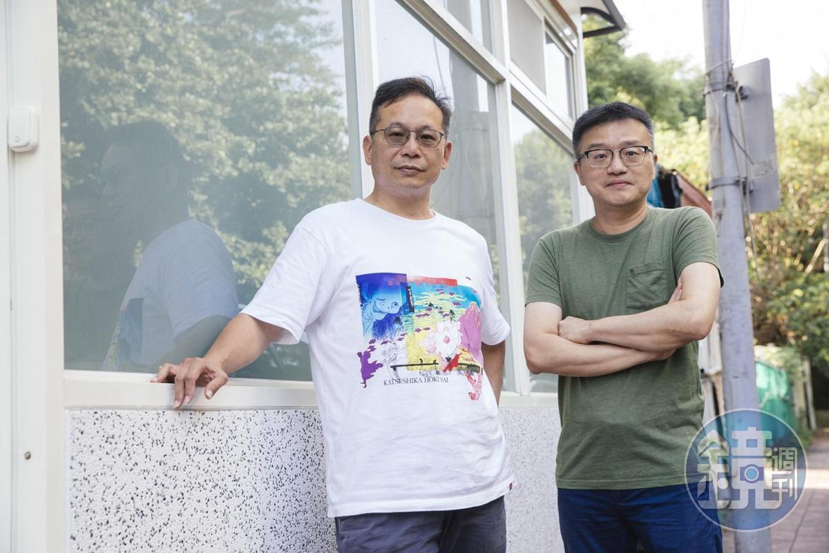 監製王銀國（左）與導演莊景燊合作完成電影《科學少女》。
