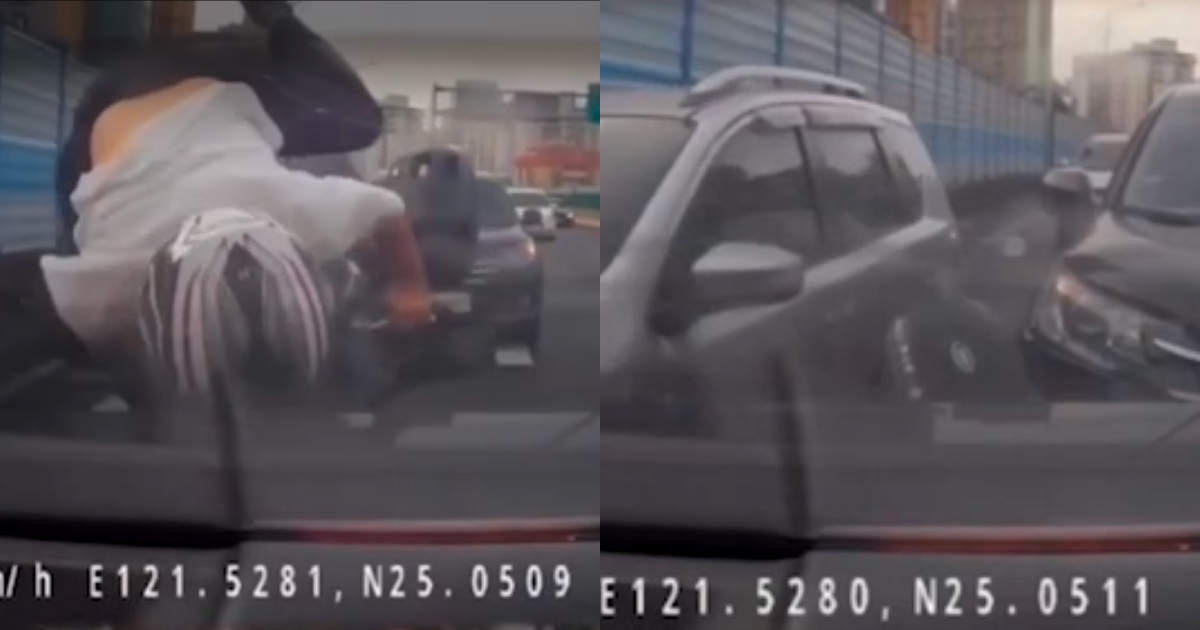 今日新生高架橋發生一起死亡車禍，死者熱愛研究天氣，氣象局長鄭明典也發文哀悼。（翻攝自記者爆料網）