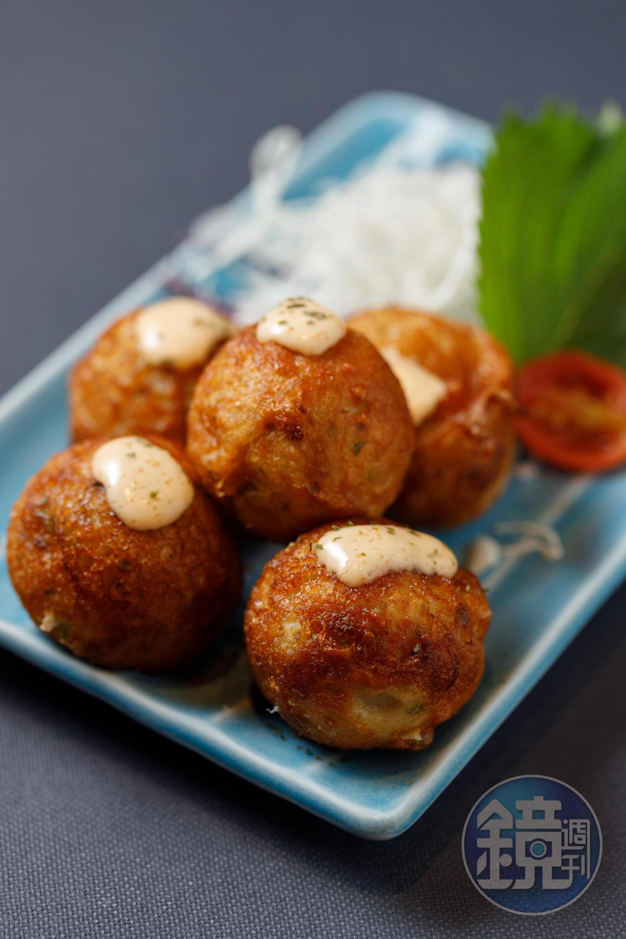 「明太子章魚燒」是日本的國名美食。（220元／份）