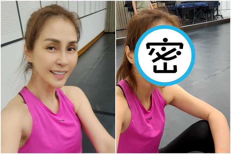 梁佑南日前和網友分享運動完的照片,其中一張照片疑似忘了開美肌濾鏡,讓臉部的真實狀態曝光。(翻攝自梁佑南 Emily Liang臉書)