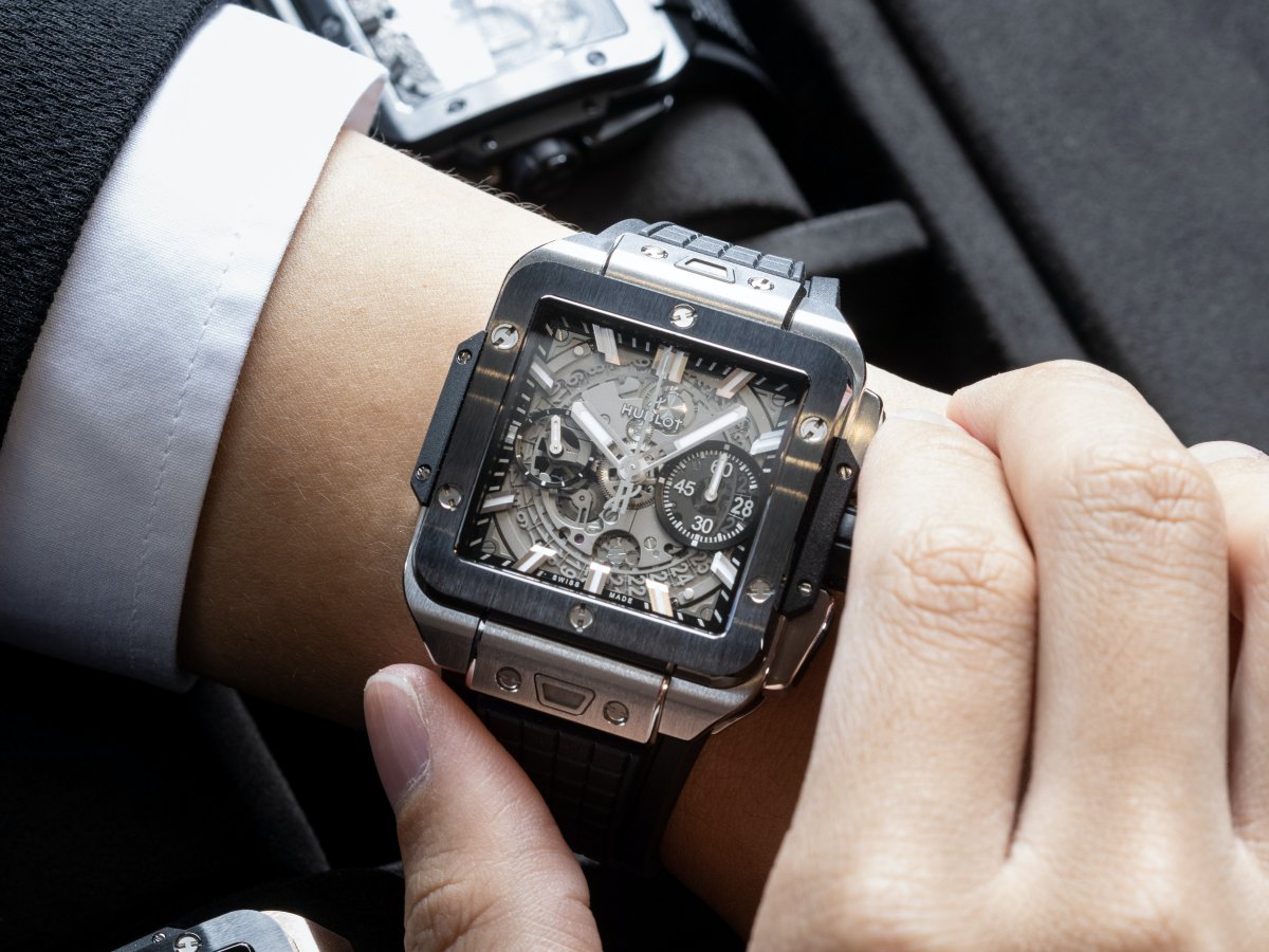 宇舶 HUBLOT 今年推出全新作品Square Bang Unico錶款，也是品牌歷史上的第一個方形錶款。