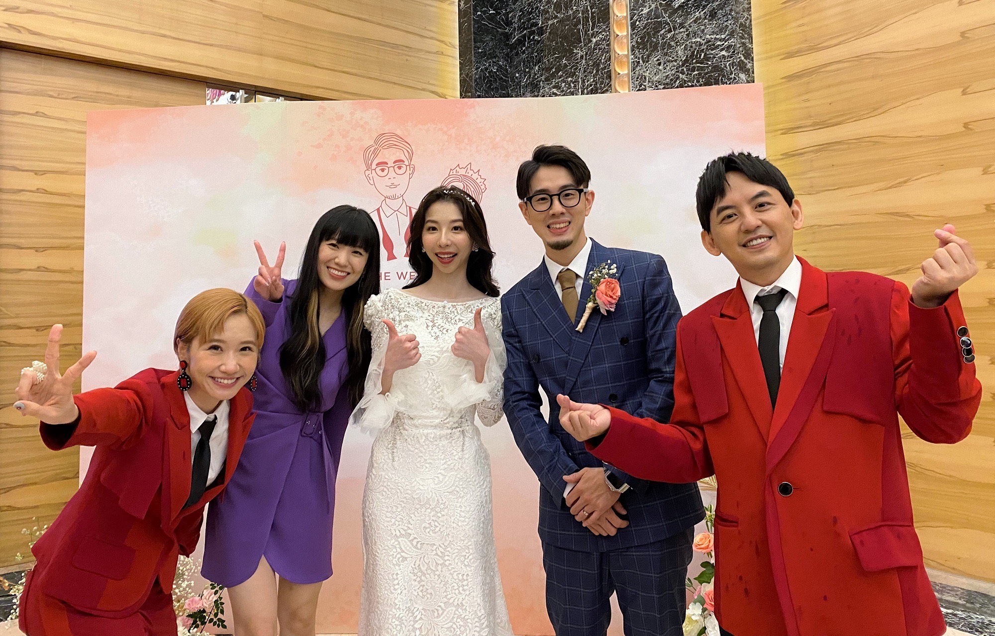 孫盛希到場獻祝福，讓身為忠實粉絲的新娘驚喜不已。（東森綜合提供）