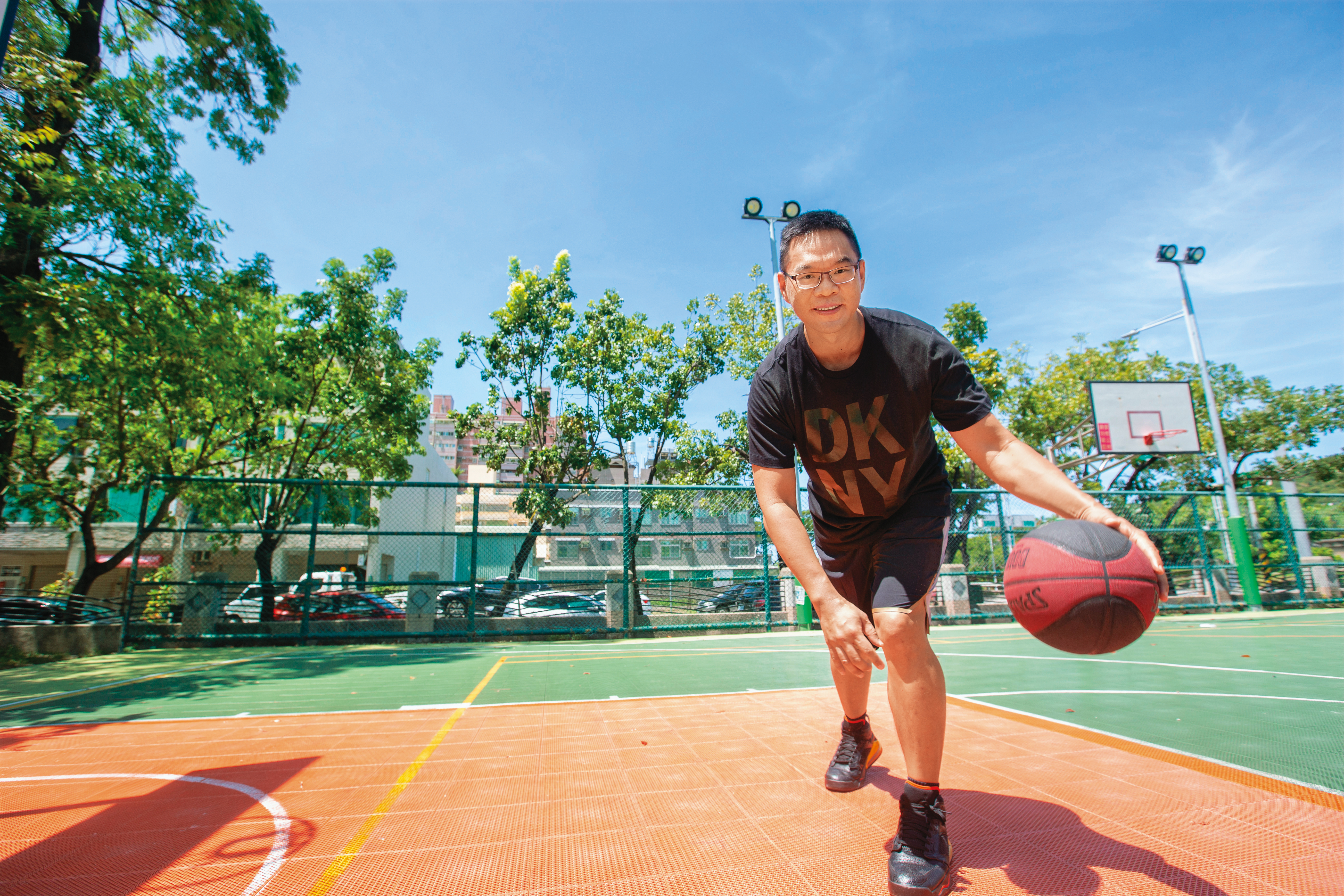 退伍後仍幾乎天天在球場上揮灑汗水，讓陳韋翰在交易上更專注。