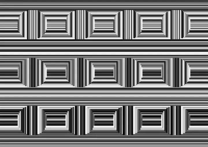 近期網路流傳一則假訊息，宣稱若有人無法從這張圖看出圓形，就是失智的前兆。（翻攝自臉書）