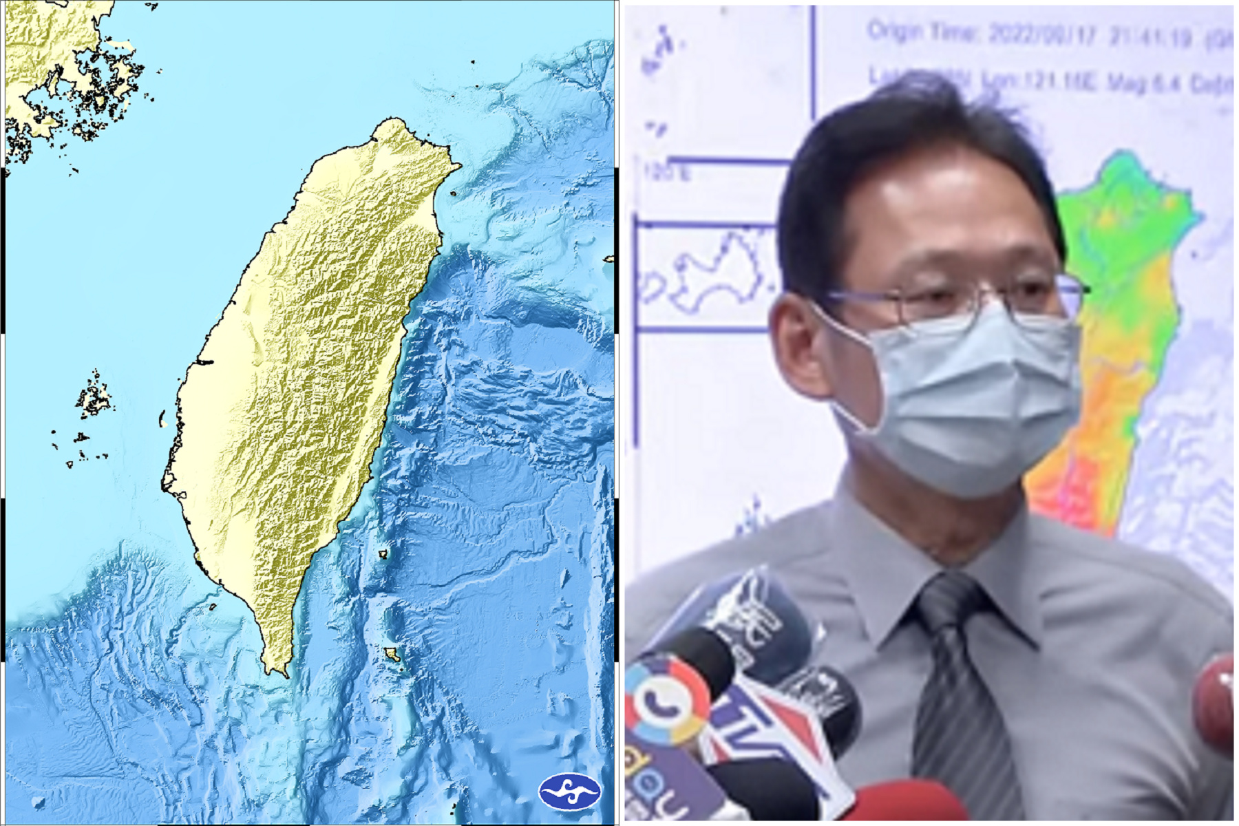 氣象局：這次地震很奇怪！當地50年來首次超強震，兩天內恐有規模5以上餘震。（翻自氣象局網站）