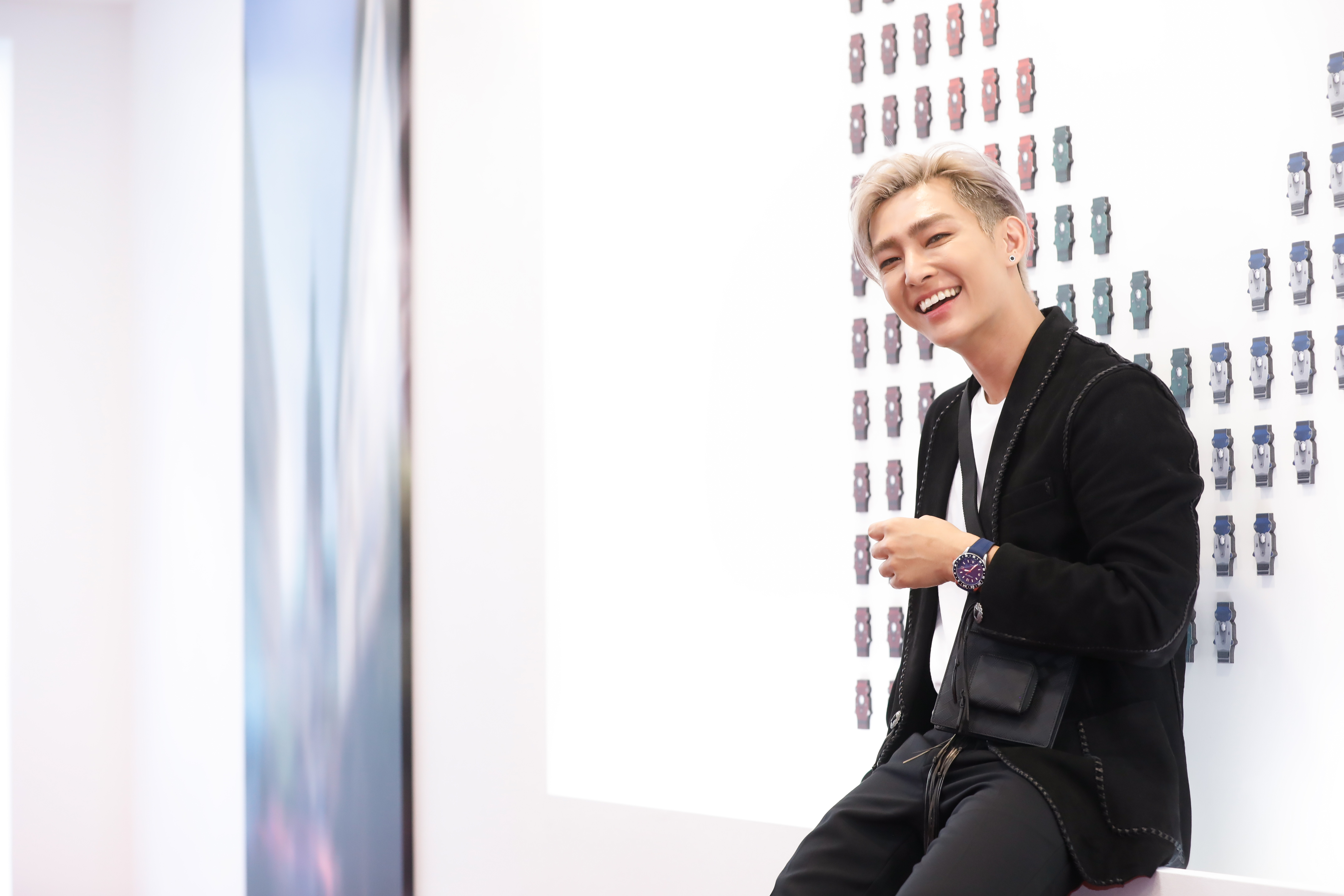 炎亞綸出席萬寶龍在台北信義區打造的「On The Move」主題快閃店開幕。