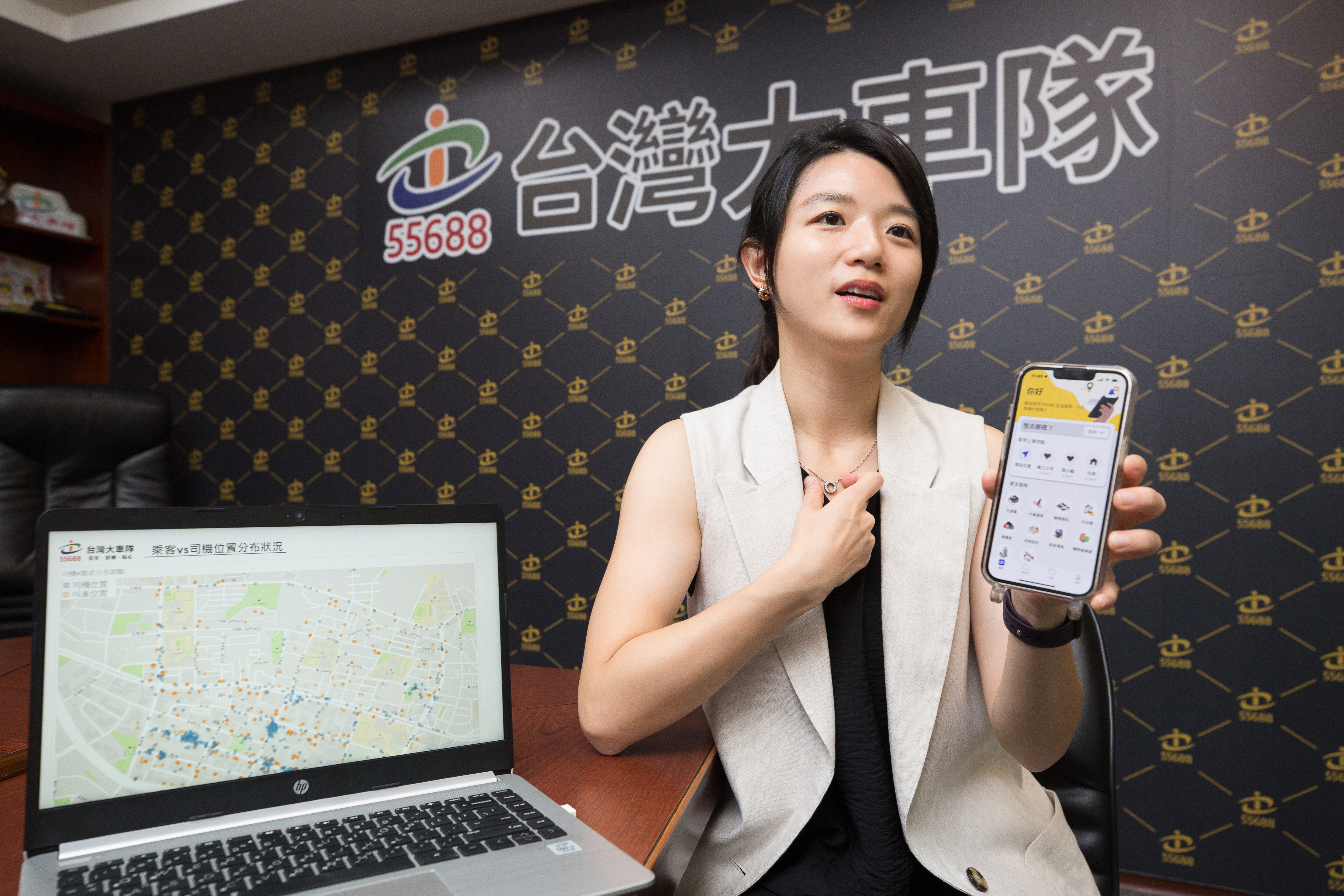 林念臻接班捍龍頭，強調大車隊叫車規模和業績不減反增。