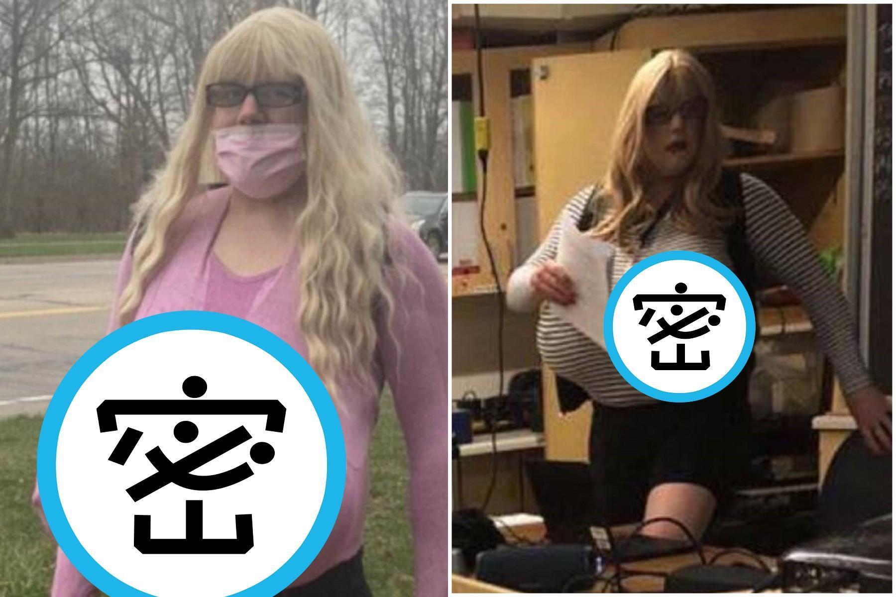 老師胸部頂出「巨無霸西瓜奶」上課,學生和家長嚇到投訴!校方挺她到底。(翻自《每日郵報》)