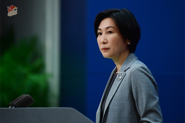 中國外交部發言人毛寧則批評，民進黨當局利用弔唁活動搞政治炒作。（翻攝中國外交部）