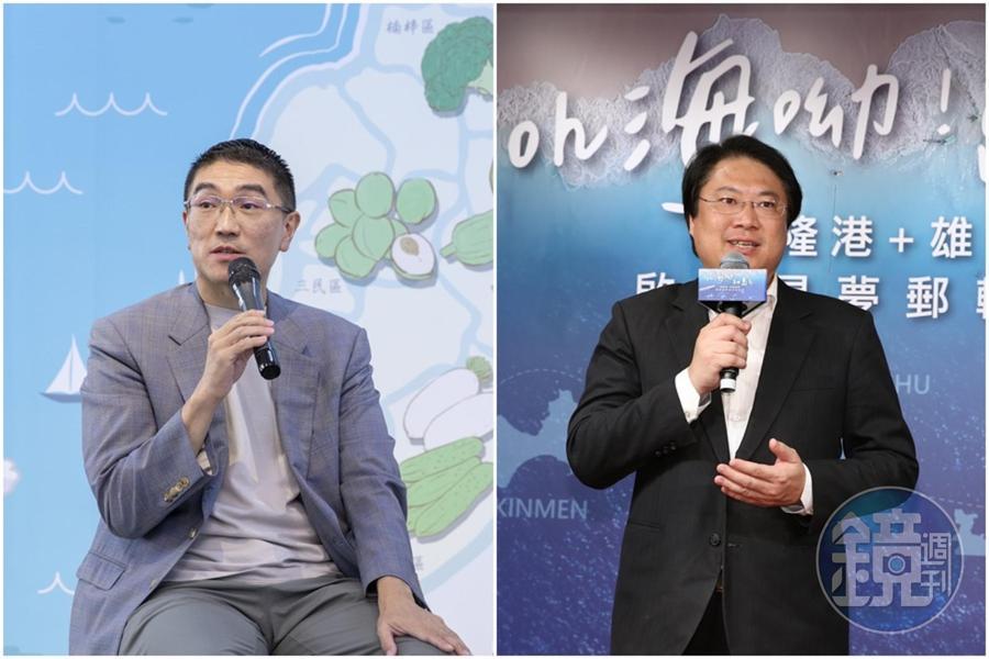 基隆市長林右昌(右圖)提5大論點,說明他認為謝國樑(左圖)免費送5萬部Gogoro政見一定會跳票的原因。(本刊資料照)