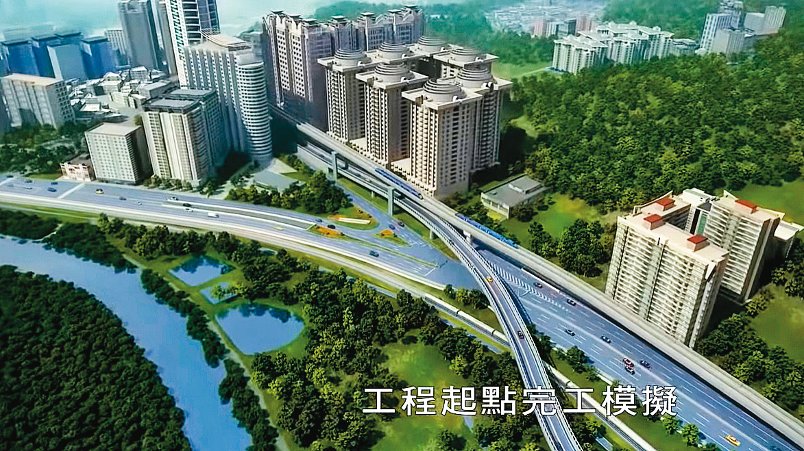林佳龍自認強項是國土規劃,交通部長任內更推動興建淡北快速道路,解決雙北的難題。(翻攝新北市政府新建工程處YouTube)
