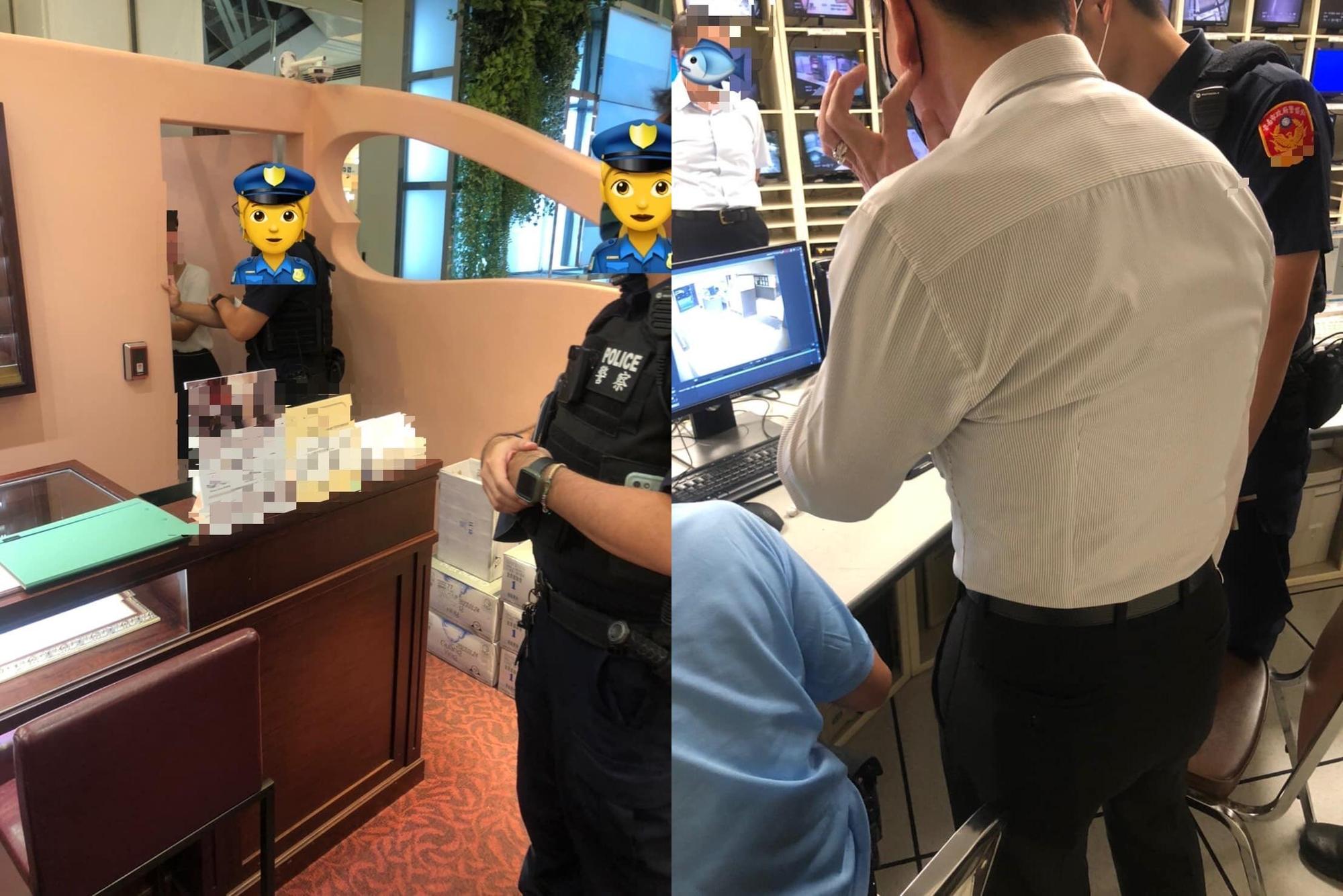 一名百貨櫃姐想吃「霸王餐」，外送員狠狠回擊，報警處理。（翻攝爆料公社）