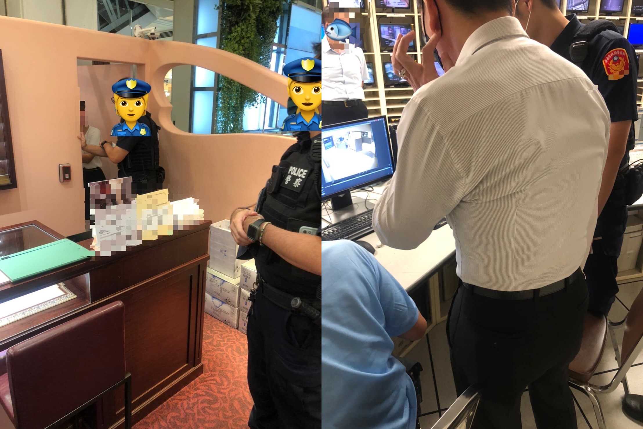 一名百貨櫃姐想吃「霸王餐」，外送員狠狠回擊，報警處理。（翻攝爆料公社）