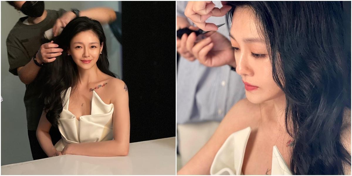 大S最新照片曝光,體態與膚質甚至比未婚時候更美。(翻攝自asosbarbiedee IG)