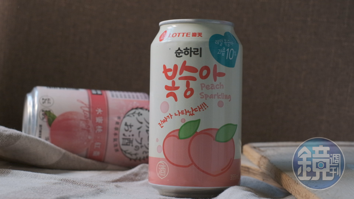 韓國樂天初飲初樂水蜜桃沙瓦