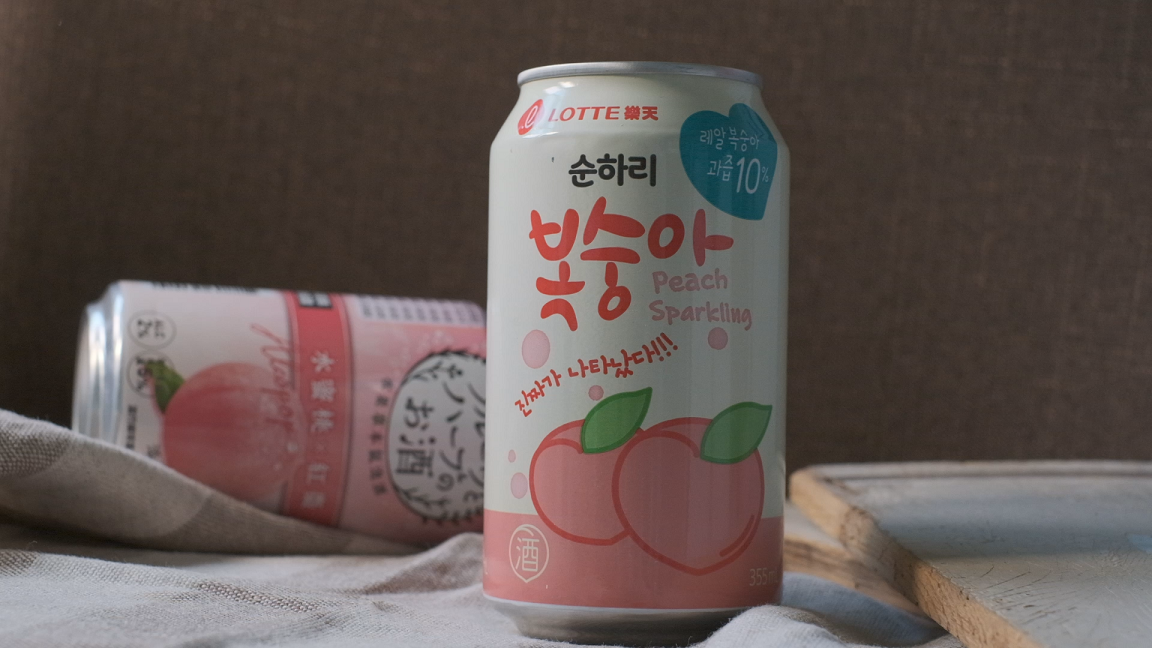 韓國樂天初飲初樂水蜜桃沙瓦