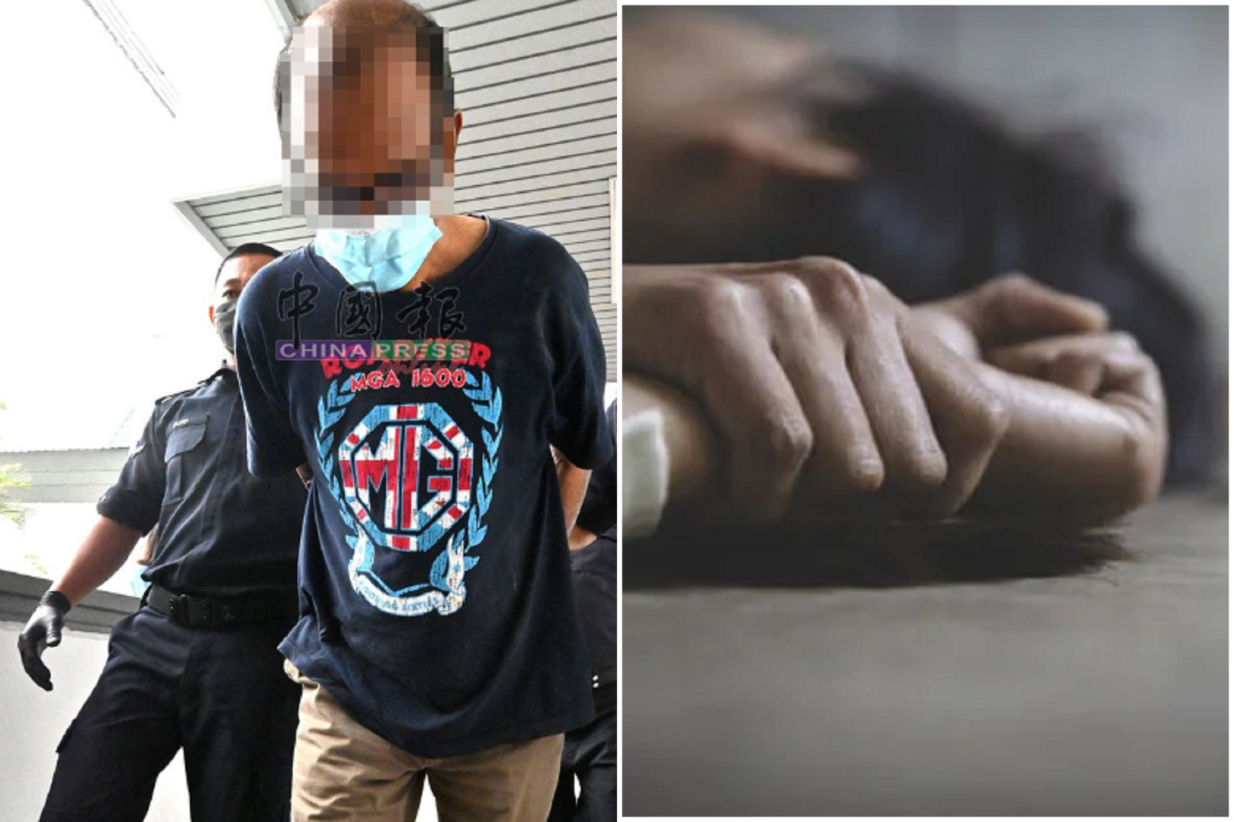 公司主管竟是變態獸父！性侵2親女兒、威脅殺妻，被重判「關428年鞭刑240下」。（翻自《中國報》）