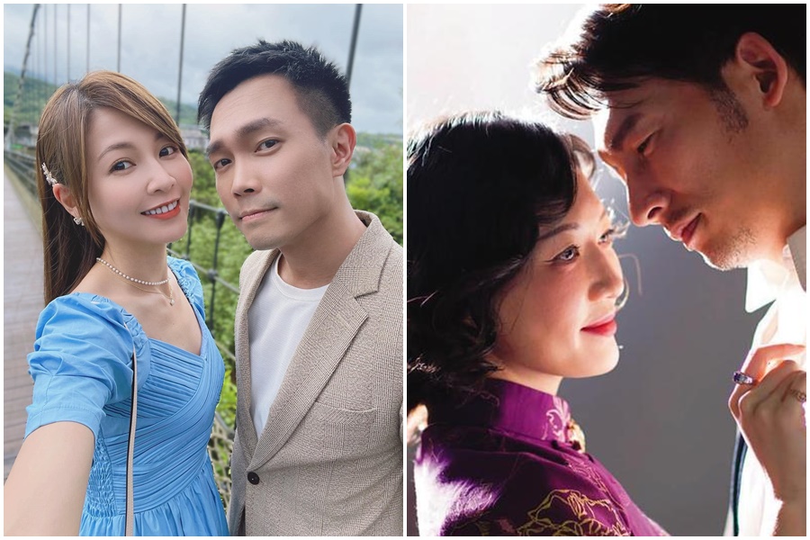 許仁杰與謝京穎假戲真做遭本刊抓包，處理方式卻和同因拍戲鬧緋聞的温昇豪截然不同。（翻攝自謝京穎臉書、李杏IG）