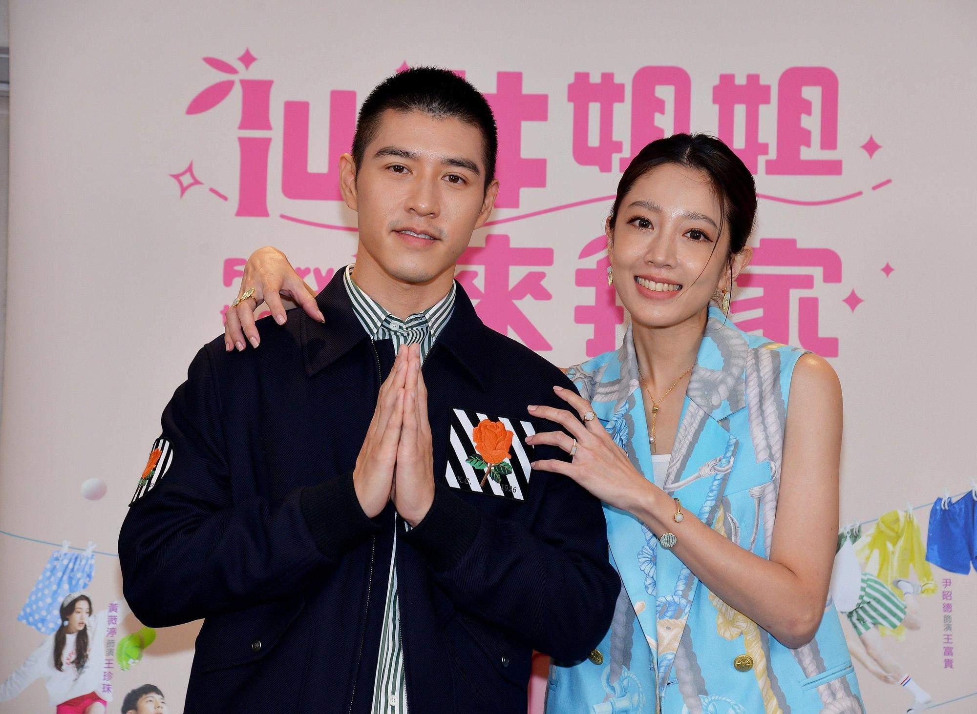 吳岳擎和黃薇渟戲裡上演修行人和女明星的曖昧情愫。 (衛視中文台提供)