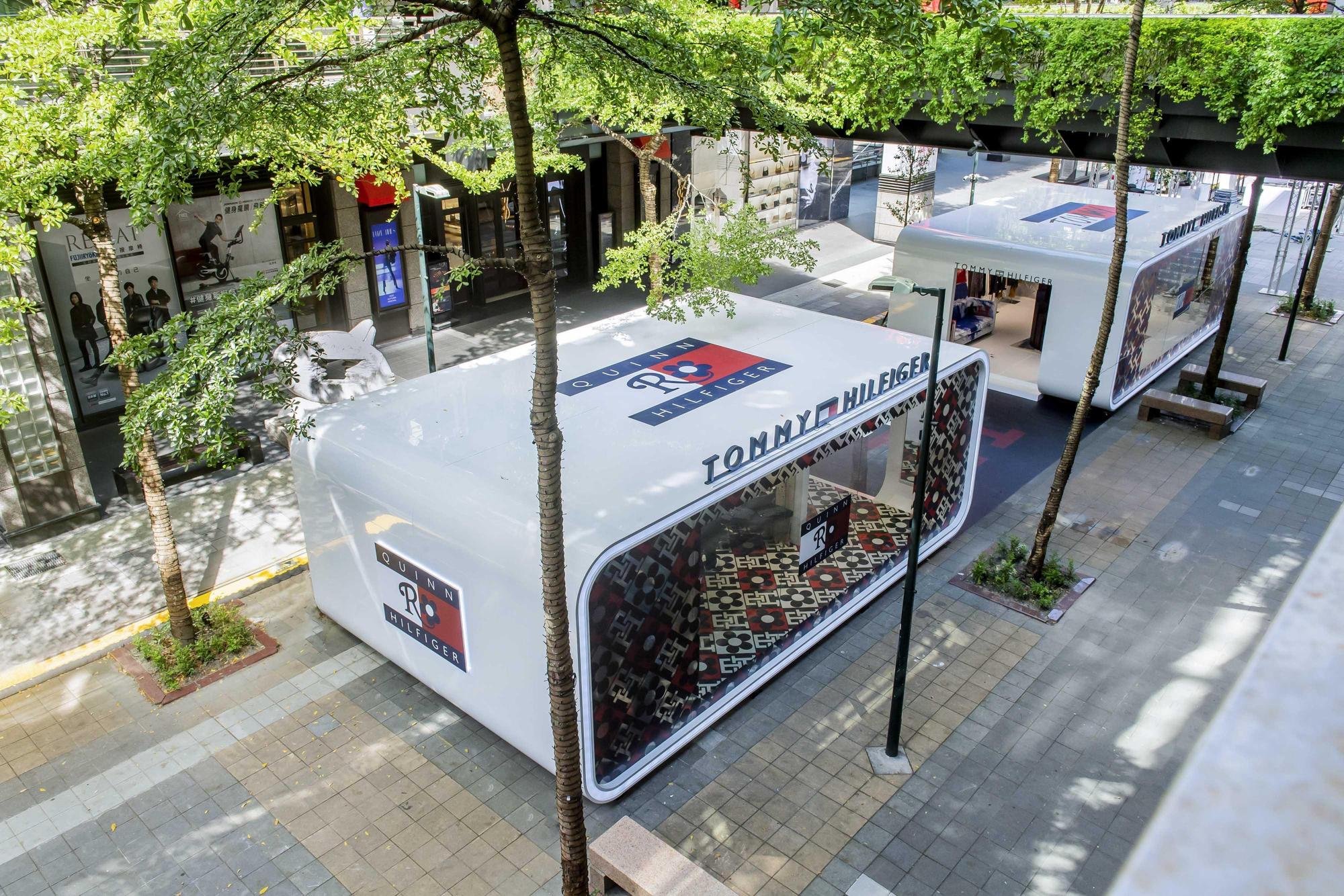 Tommy Hilfiger潮時尚快閃店在台北信義區香堤廣場登場。(Tommy Hilfiger提供)
