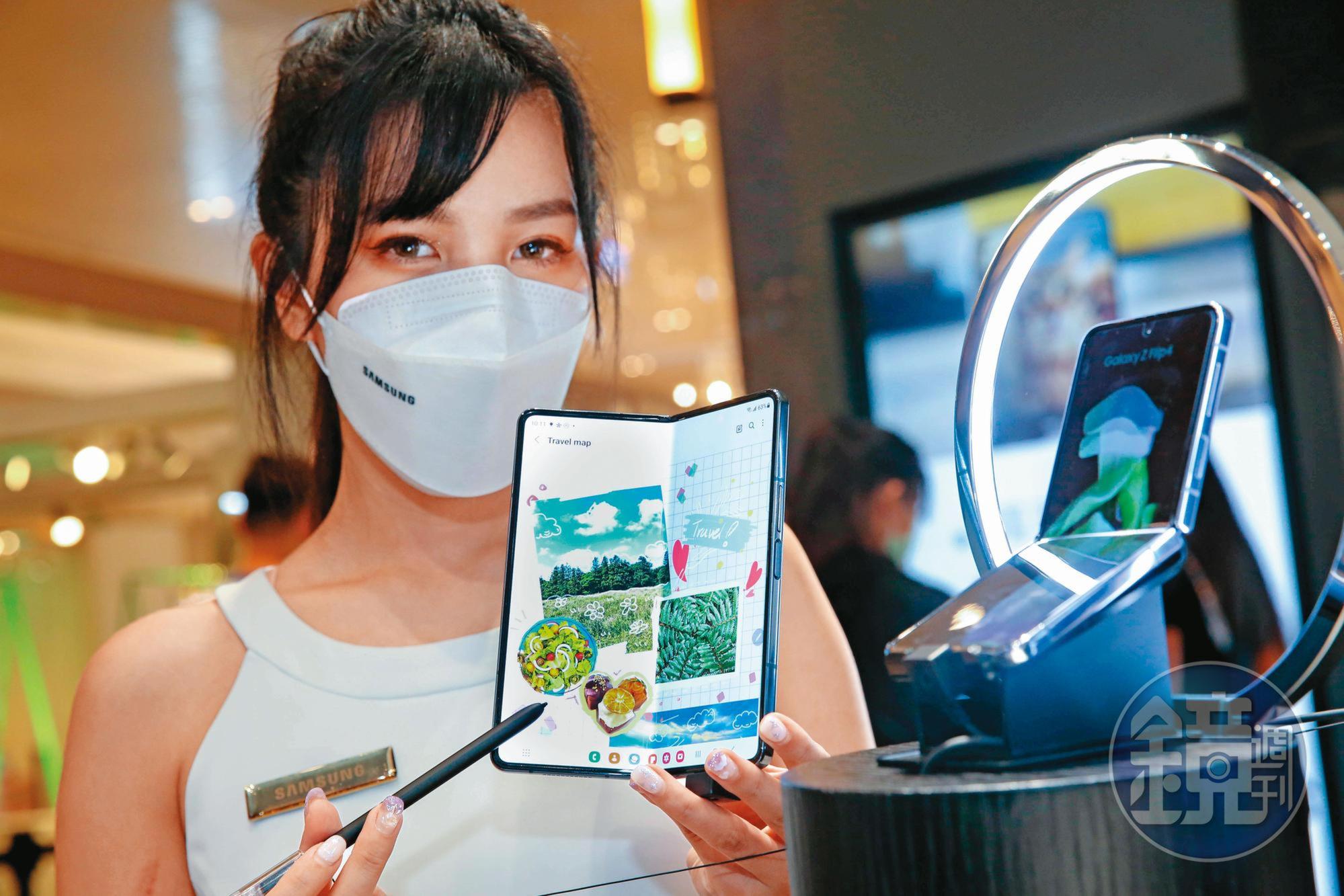 三星摺疊手機2019年推出至今已進入第四代，隨著良率提升及終端售價下降，帶動非蘋陣營紛紛跟進。
