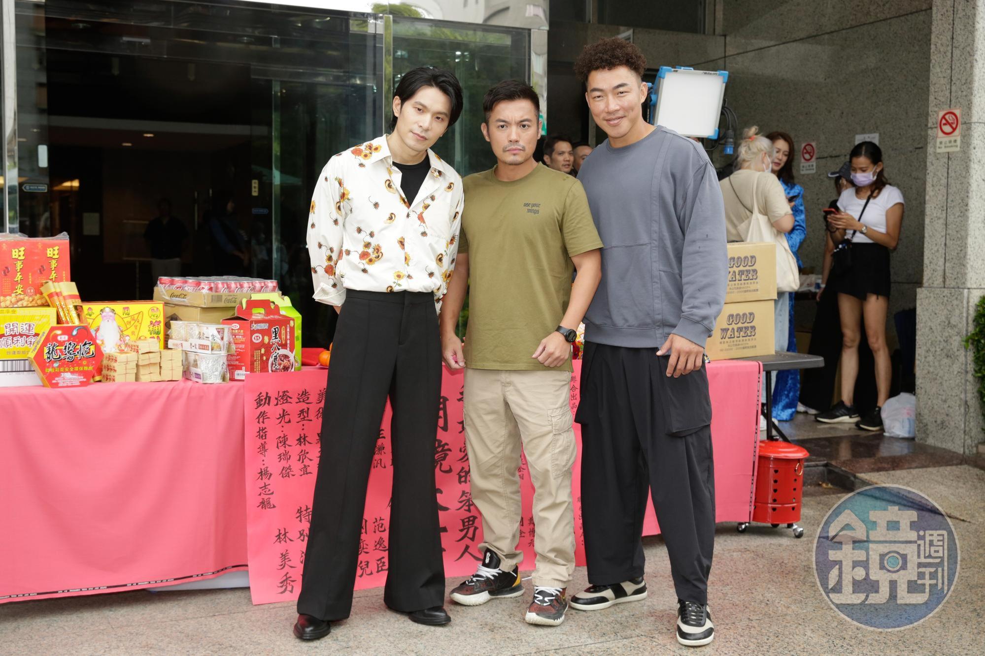 范逸臣、姚淳耀、郭泓志在片中扮演好友,最近頻頻練習動作戲。