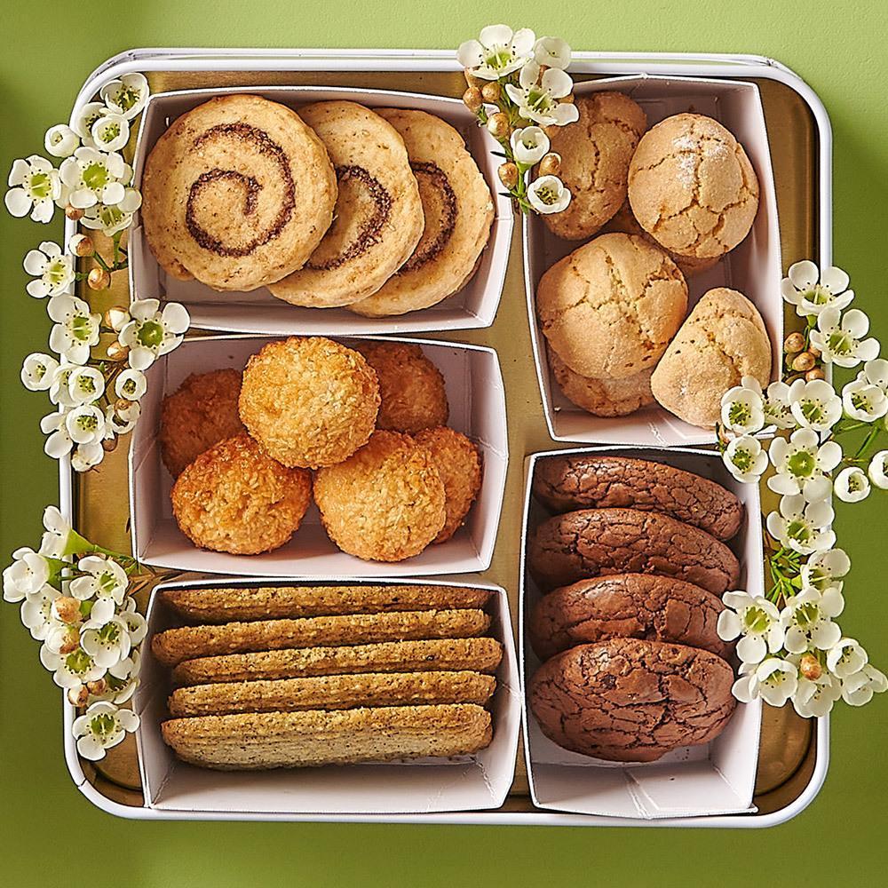 Miss V Bakery特製的5款世界風味餅乾,每一種口味都自成一個小國度。(599元/盒)(愛飯團提供)