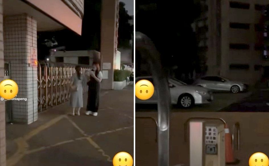 一群女性遊客將車停在國小內，事後校園大門緊閉，導致她們無法移車。（翻攝自爆廢公社二館）