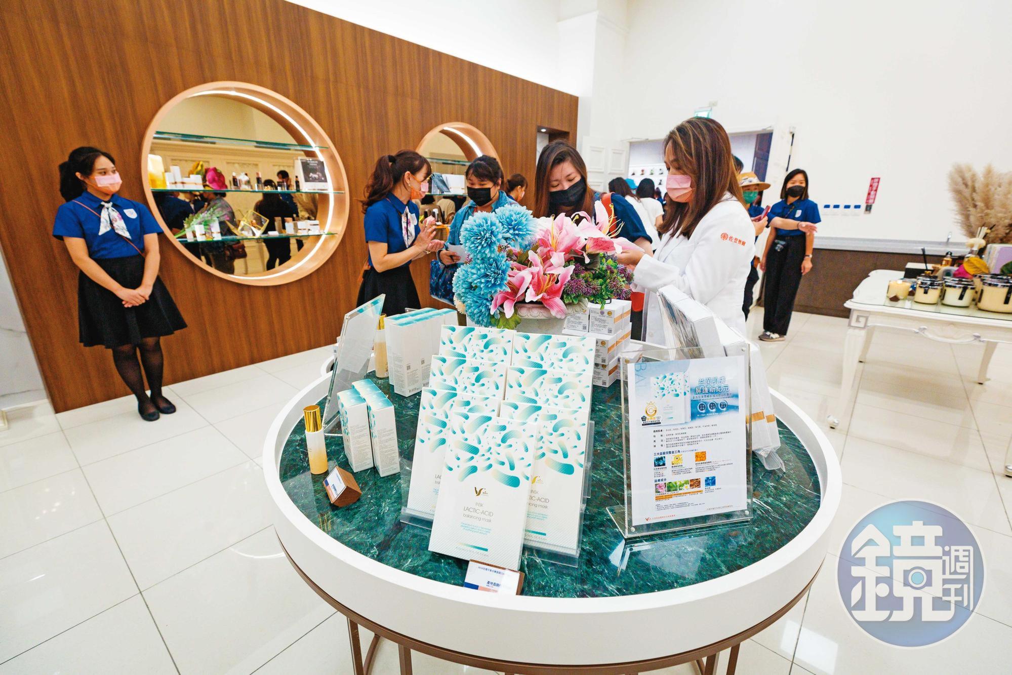 隨著美容生技園區落成,佐登妮絲下個目標是提升保養品營收占比。
