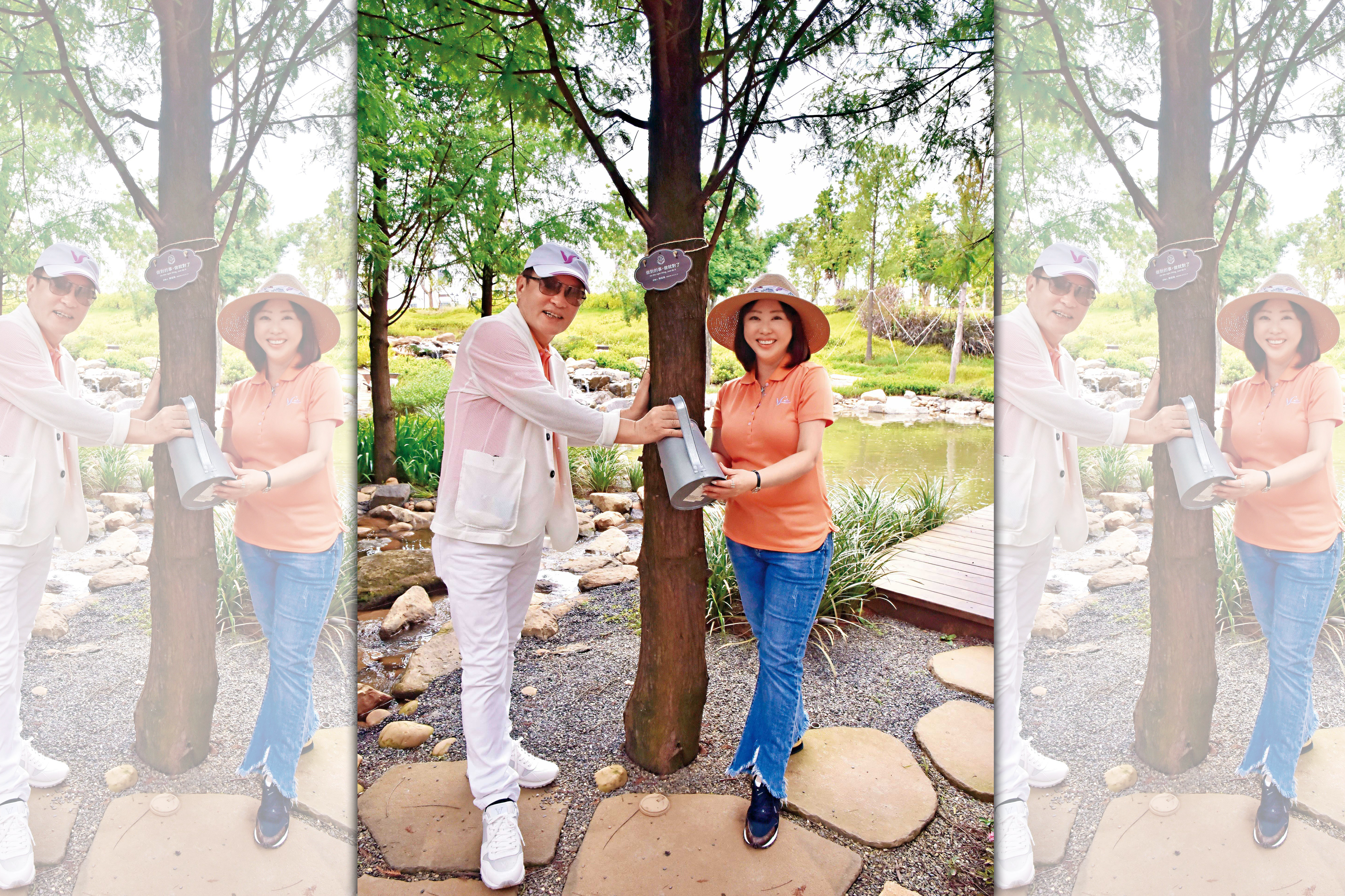 父親陳正雄（左）是陳佳琦（右）事業上的導師。（佐登妮絲提供）