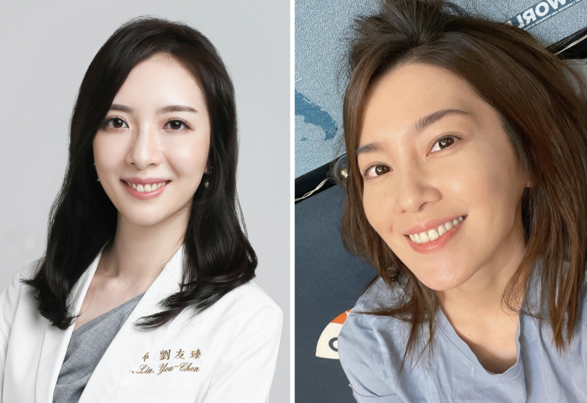 劉友臻醫師(左圖)遭許藍方(右圖)介入婚姻,法院判決許女侵害配偶權確定,須賠償50萬元,劉友臻也信守承諾將款項全數捐給公益團體。(翻攝劉友臻、許藍方臉書)