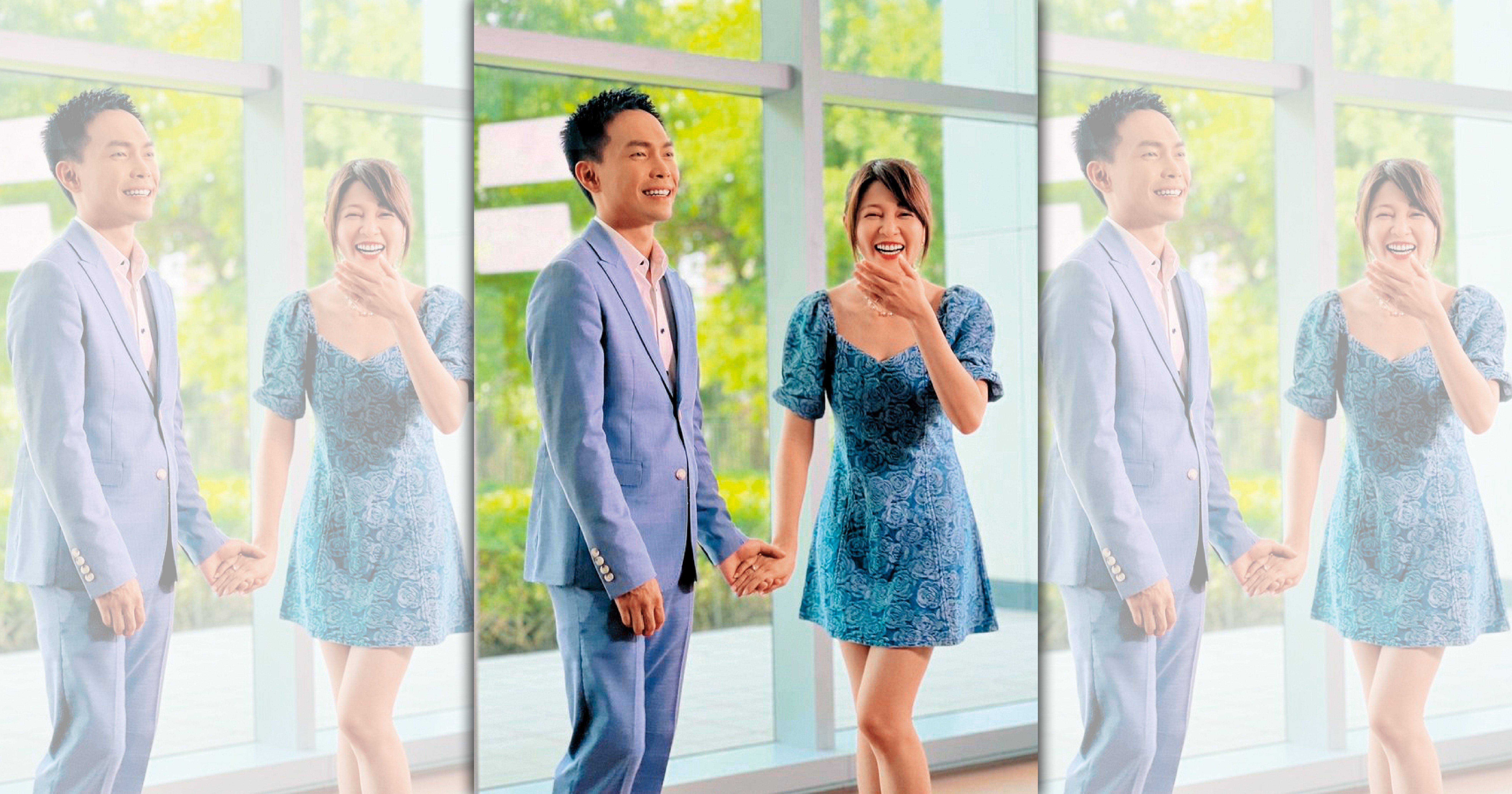 民視《黃金歲月》已對許仁杰（左）與謝京穎（右）的不倫疑雲做出官方定調，讓他們在戲中離婚，斬斷彼此關係。