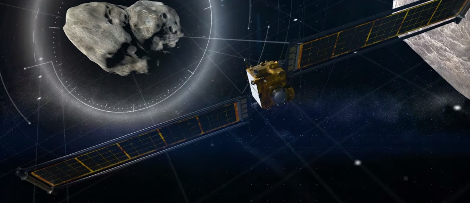 NASA近日進行史無前例的太空實驗，成功讓飛行器撞擊上小行星。（翻攝自NASA臉書）