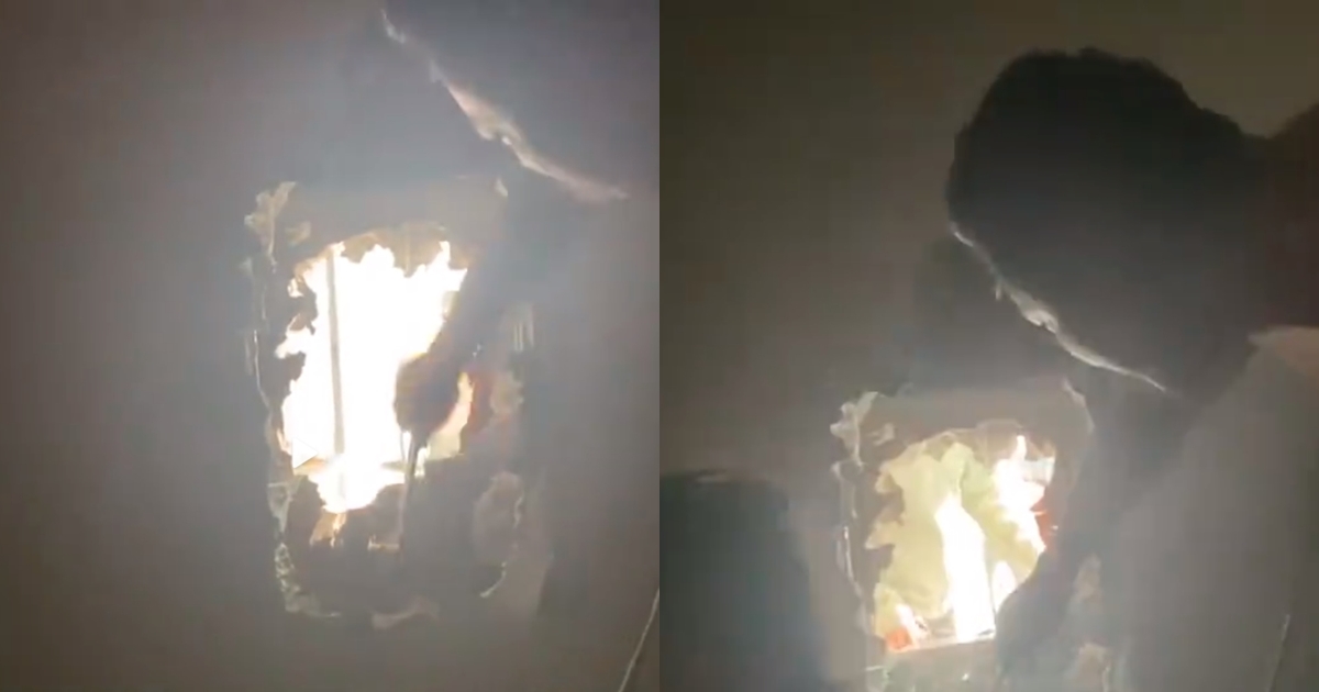 中國一名爸爸破牆送孩子上學，引發網友熱議。（翻攝自微博）