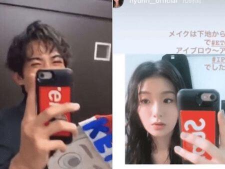 粉絲也發現兩人使用同款手機殼。(翻攝自網路)