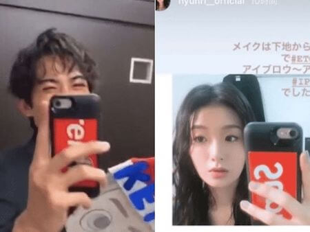 粉絲也發現兩人使用同款手機殼。（翻攝自網路）