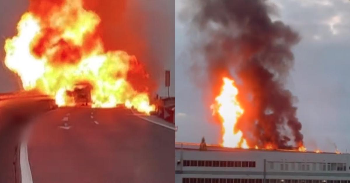 日本愛知縣東名高速公路今日發生2起死亡事故,造成2人死亡。(翻攝自ANNnewsCH、中京テレビNEWS)