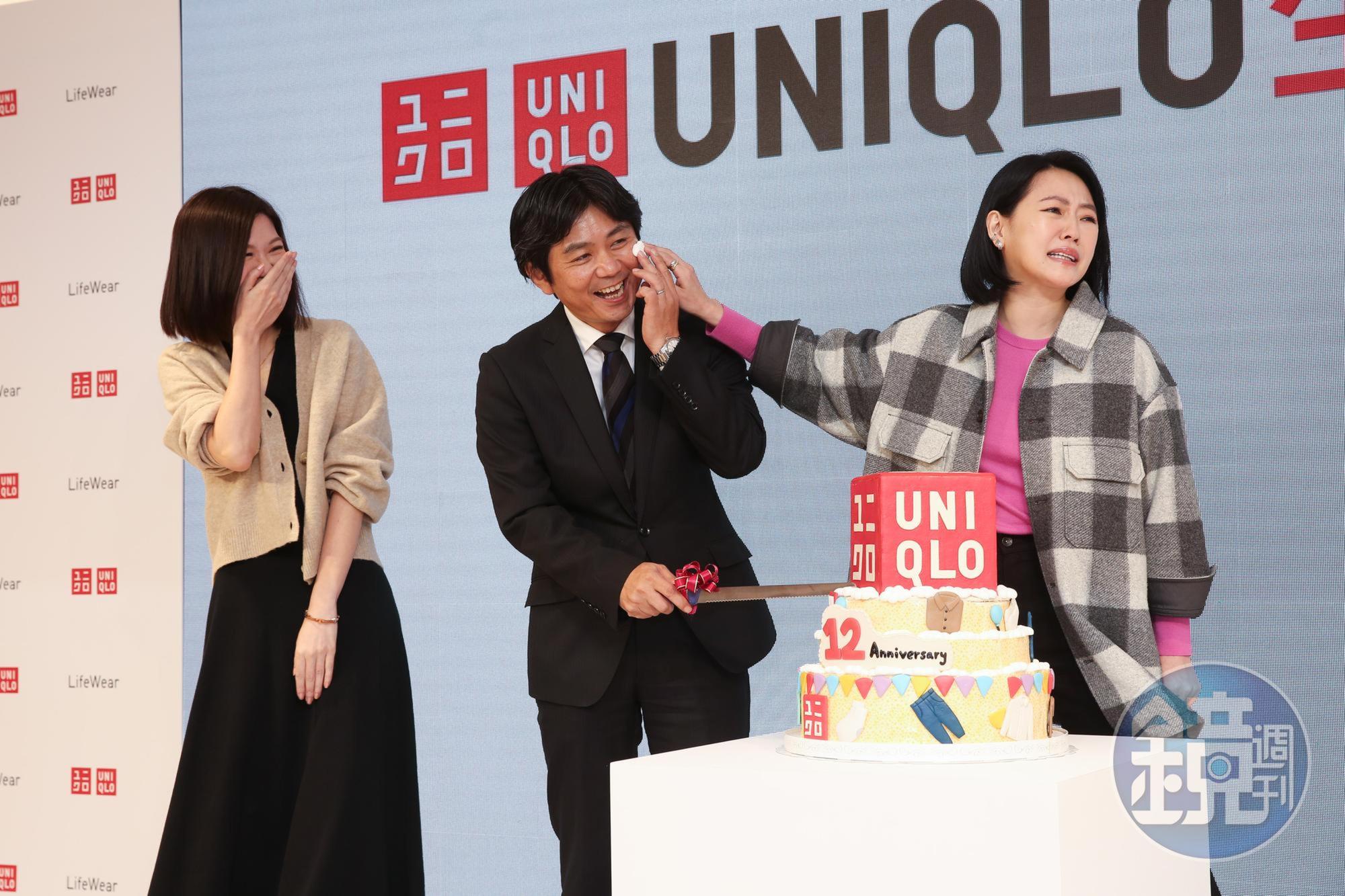 小S今(28日)出席服飾品牌活動,替品牌切蛋糕慶祝。
