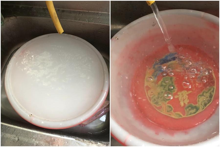 三星民眾上網抱怨自來水混濁,更大酸「PO文前是白濁,PO文後加新聞報導就變清」。(翻攝自臉書社團三星大小事)