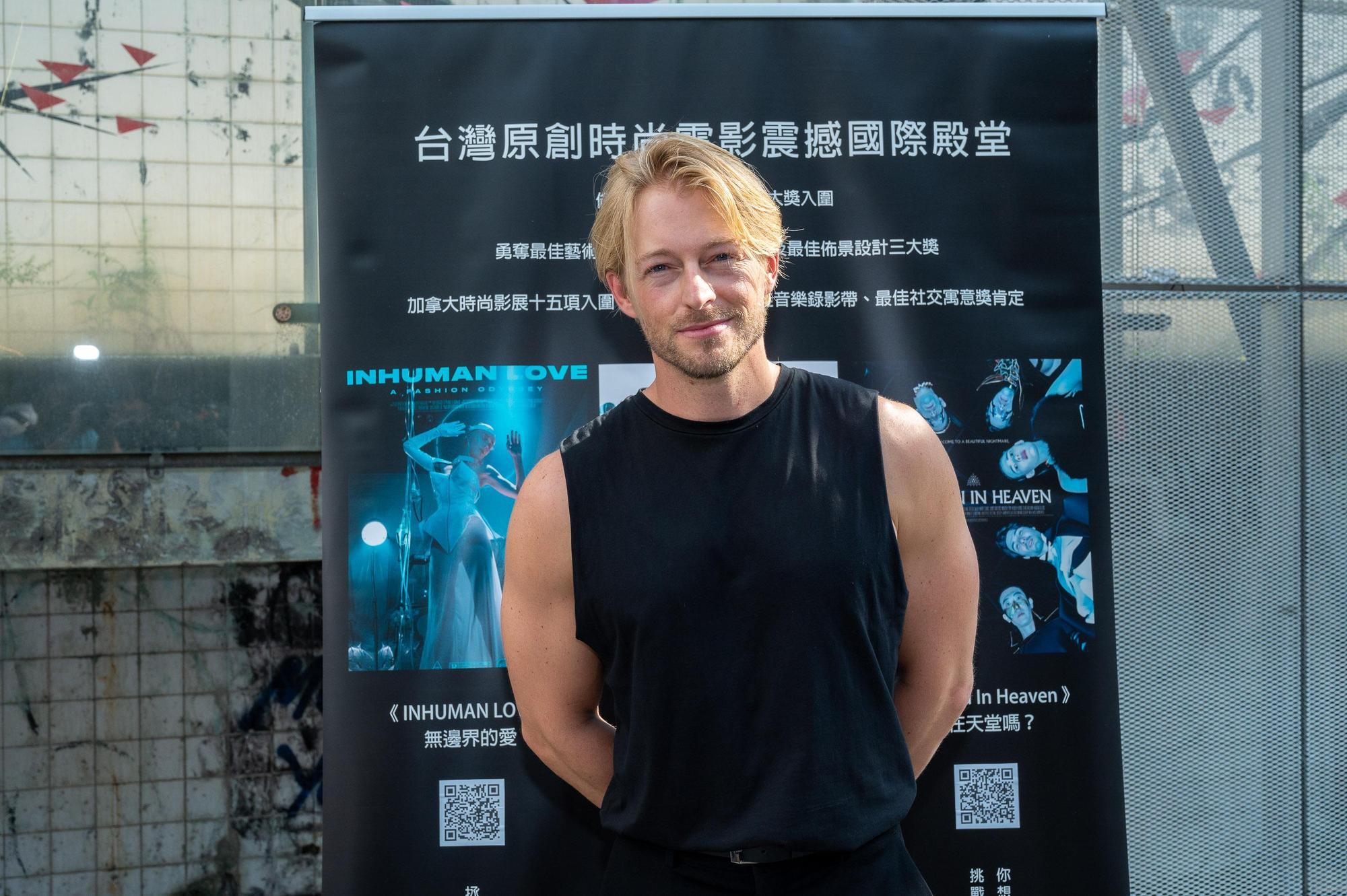 法比歐被導演認為是「極度要求藝術表現還有形塑角色的演員」,而他在演出時沒有對白,只能靠想像發揮。(Alexander King Chen提供)